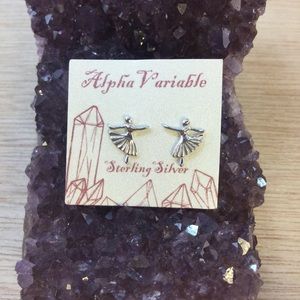 Ballerina Earrings Sterling Silver Jewelry